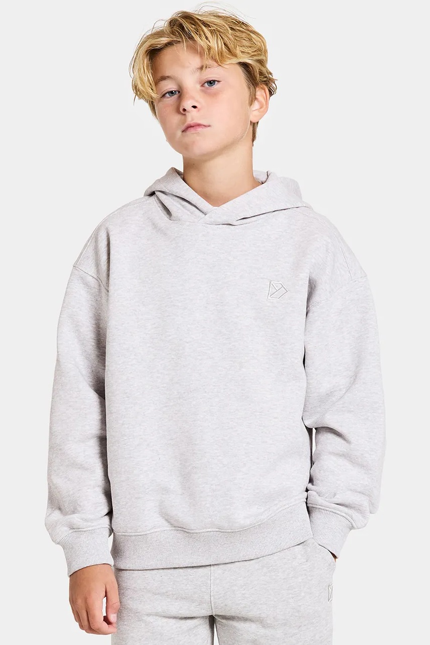 Didriksons bluza copii VEN KIDS HOODIE culoarea gri, cu gluga, uni, 505730