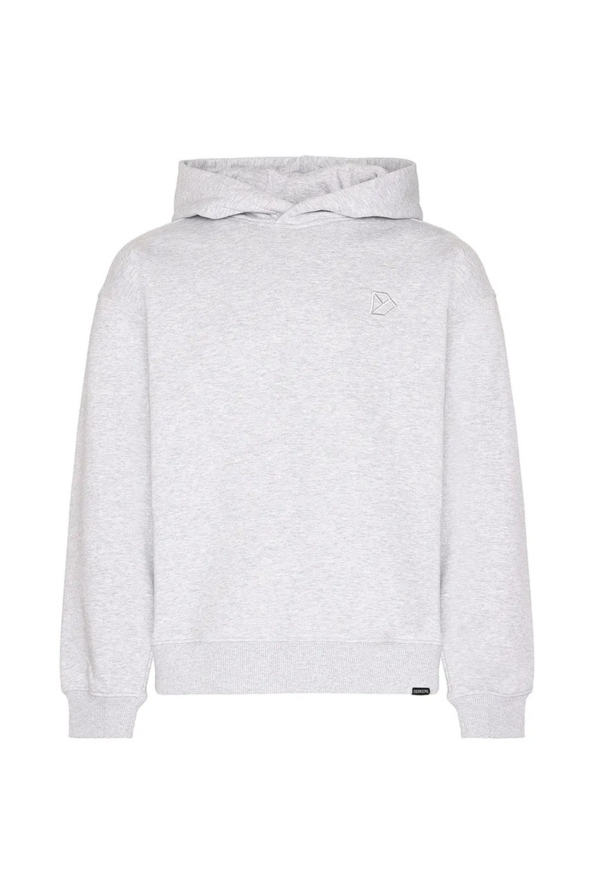 Дитяча кофта Didriksons VEN KIDS HOODIE колір сірий з капюшоном однотонна 505730