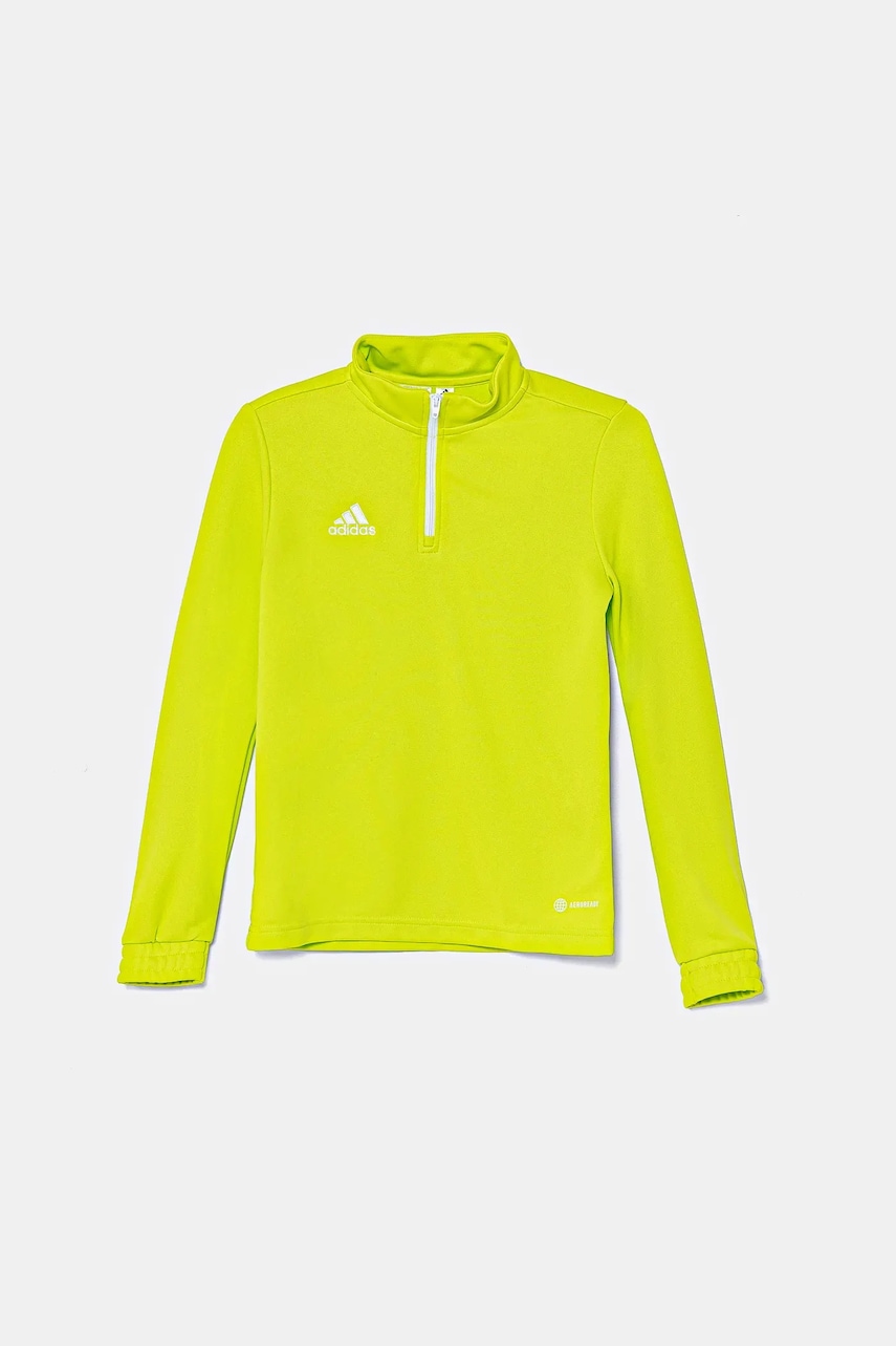 adidas Performance bluza copii culoarea verde, neted, HC5060