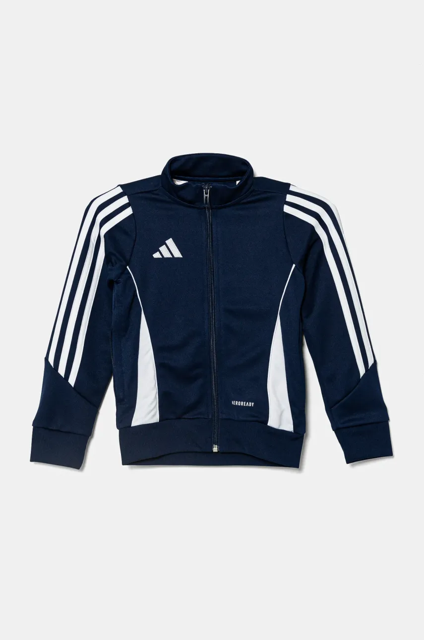 adidas Performance bluza copii culoarea albastru marin, cu imprimeu, IR7501