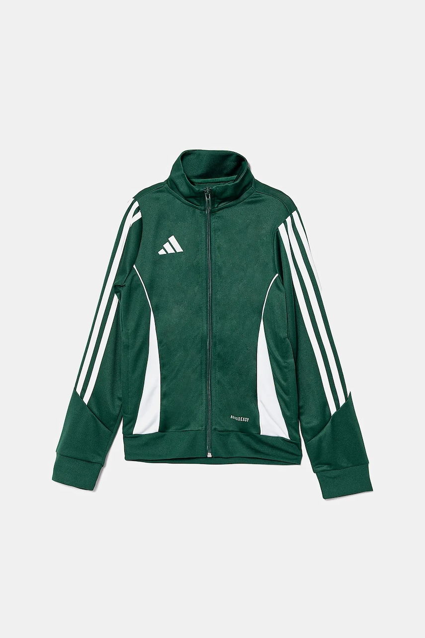 adidas Performance bluza copii culoarea verde, cu imprimeu, IR7503