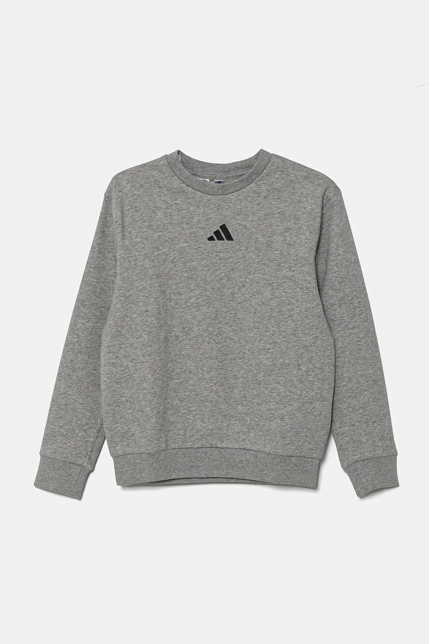 adidas bluza copii culoarea gri, melanj, JC7642