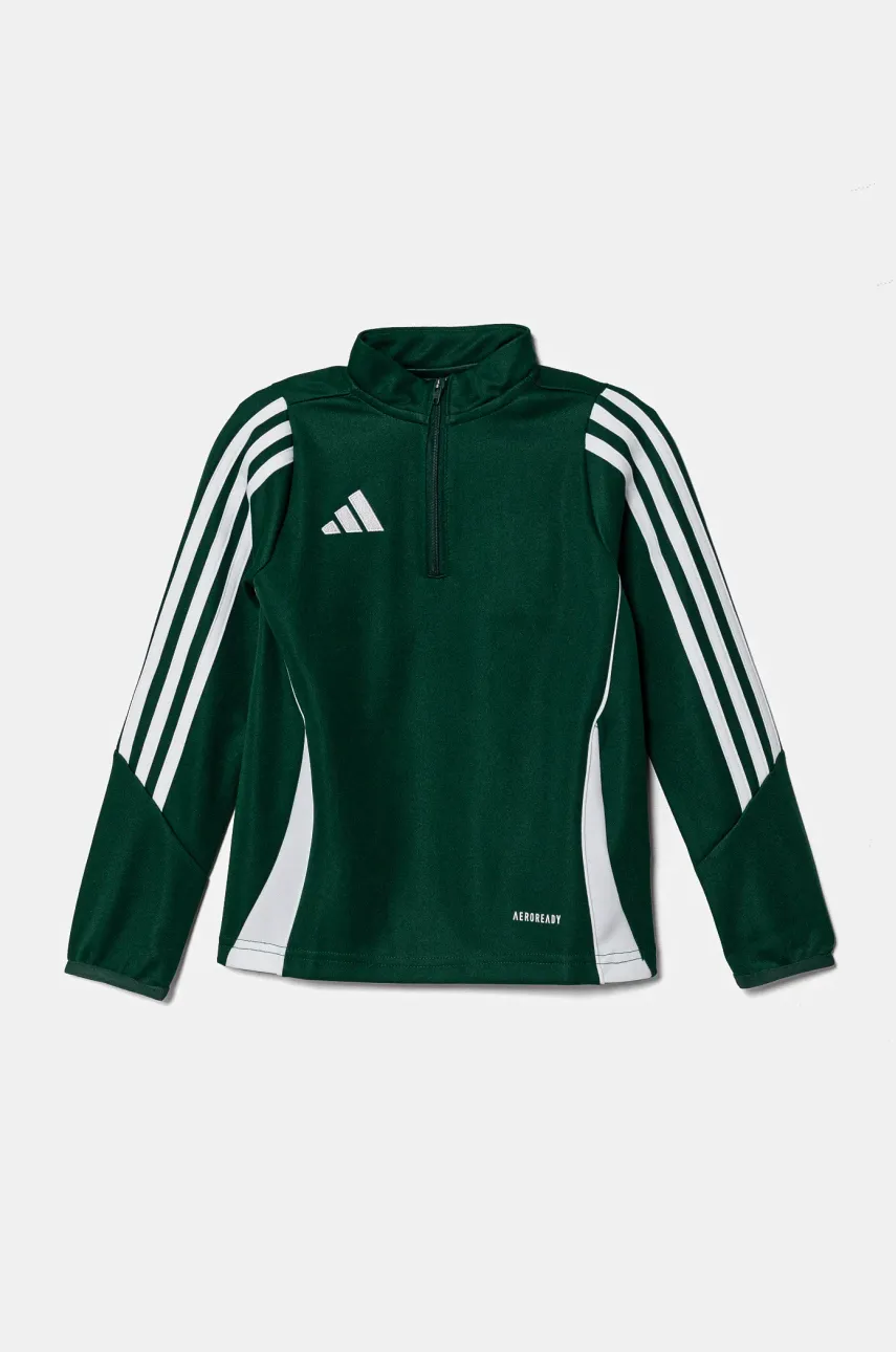 adidas Performance bluză pentru copii culoarea verde, cu imprimeu, IR9362