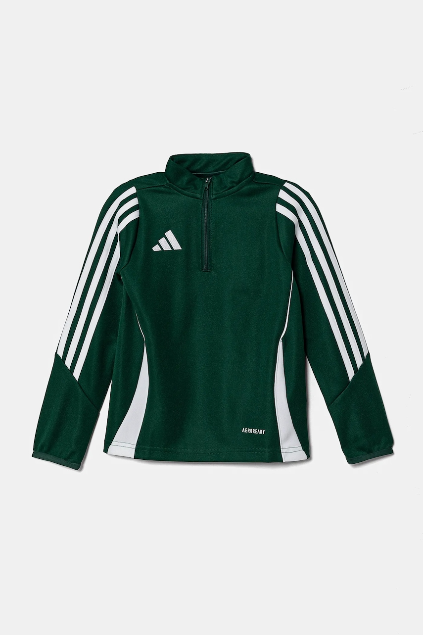 adidas Performance bluză pentru copii culoarea verde, cu imprimeu, IR9362