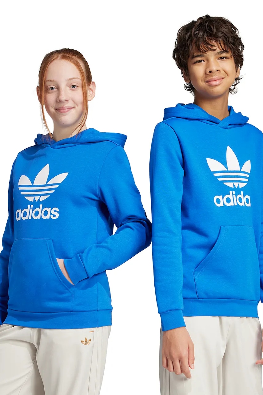 adidas Originals bluză copii cu glugă, cu imprimeu, JD1669