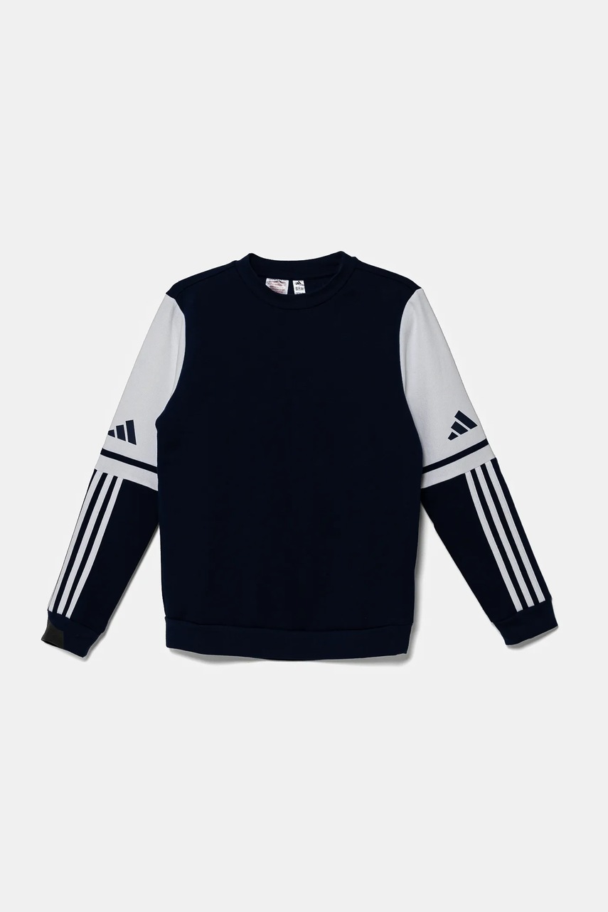 Детская кофта adidas Performance цвет синий с капюшоном узор JD4814