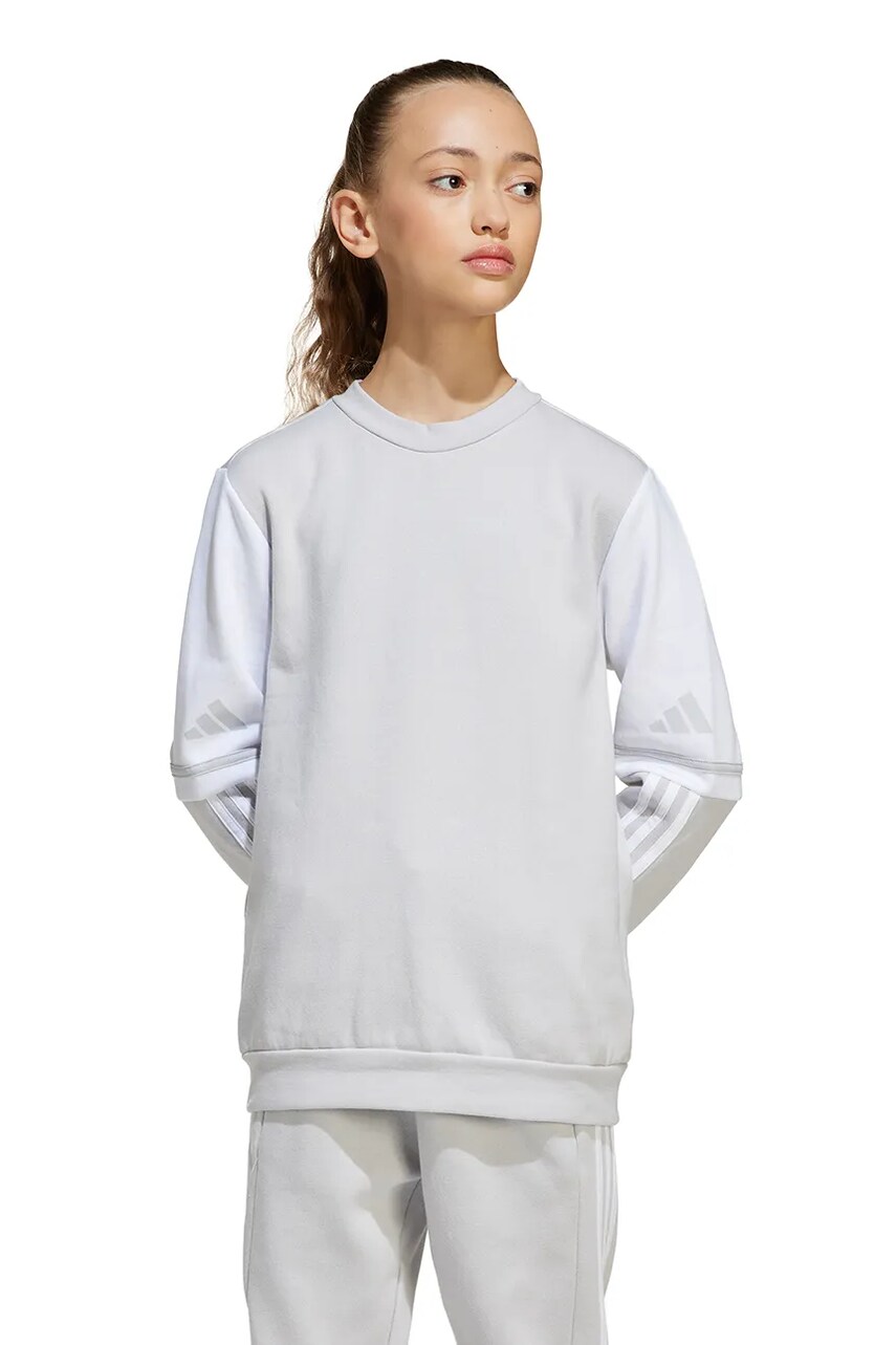 adidas Performance bluza copii culoarea gri, modelator, JD4824