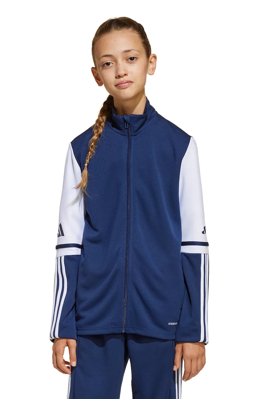 adidas Performance bluza copii culoarea albastru marin, modelator, JD3029