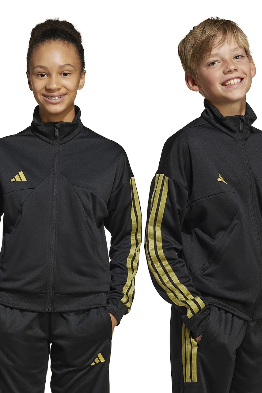 adidas hanorac culoarea negru, cu imprimeu, JI6185