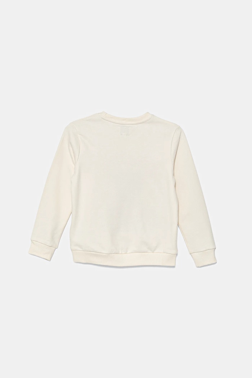 Детская хлопковая кофта Guess цвет бежевый с аппликацией H5RT01 KAD74