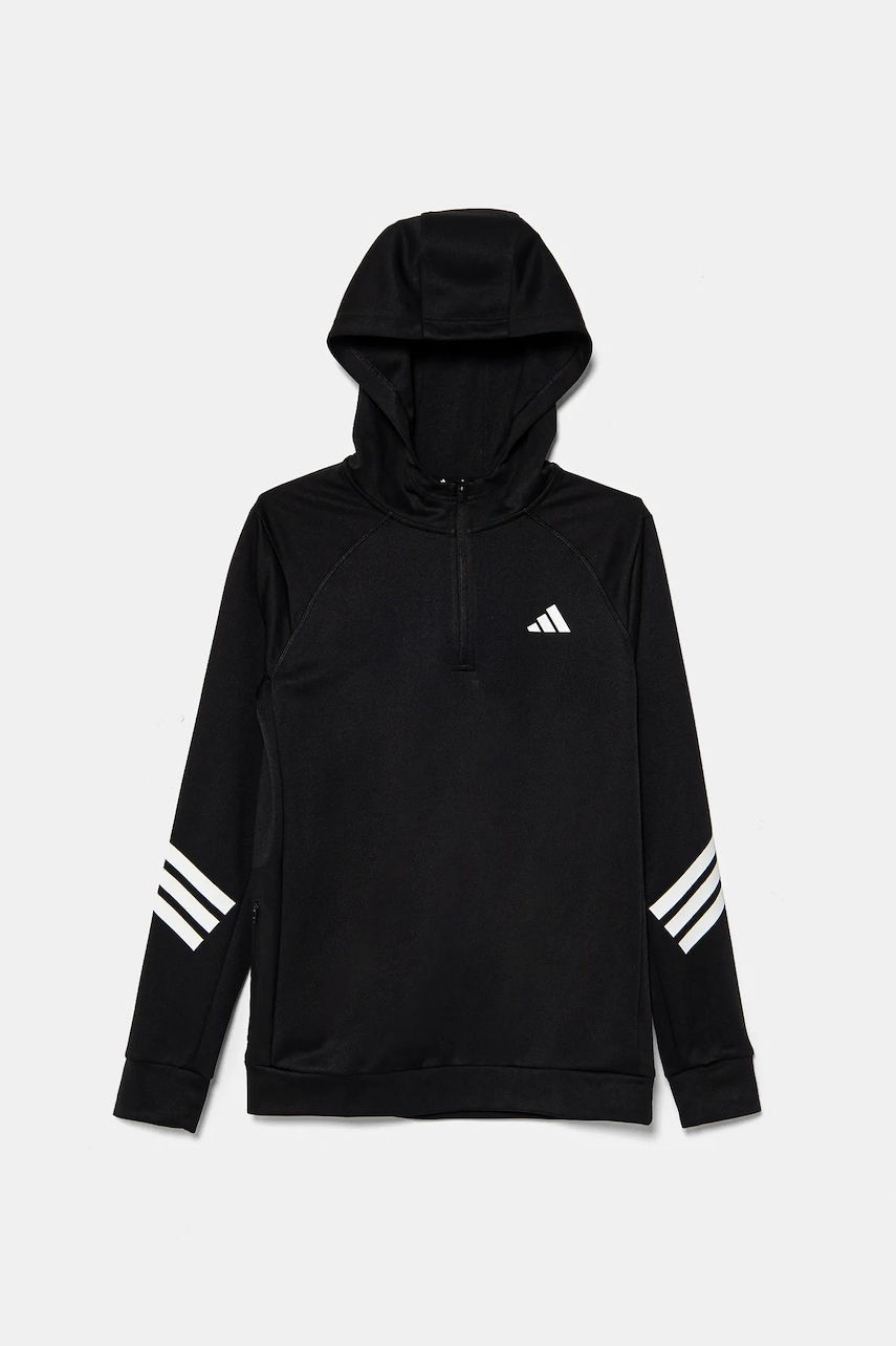 Кофта adidas цвет чёрный с капюшоном с аппликацией JD0104 в Тернополе Кофта adidas цвет чёрный с капюшоном с аппликацией JD0104 в Тернополе