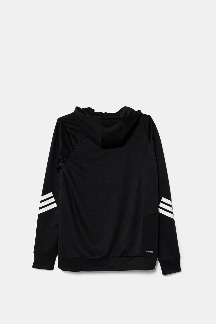 adidas felső fekete, nyomott mintás, kapucnis, JD0104 termék 2. képe