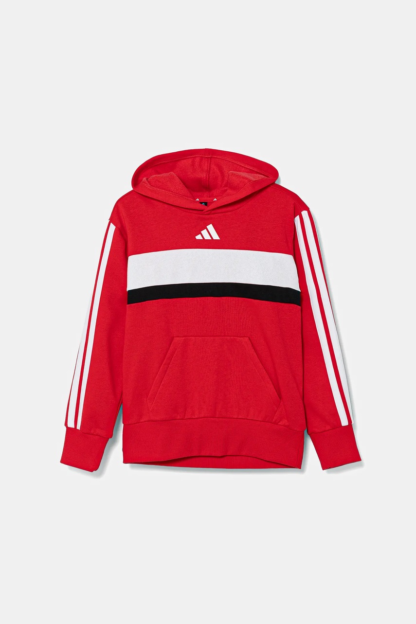 Детская кофта adidas цвет красный с капюшоном узор JI6212 Детская кофта adidas цвет красный с капюшоном узор JI6212