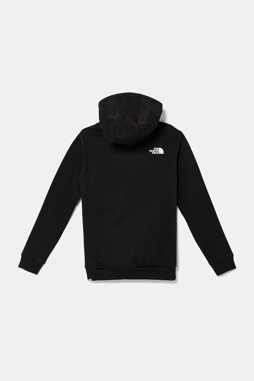 Дитяча кофта The North Face TEEN SIMPLE DOME HOODIE колір чорний з капюшоном однотонна NF0A8AXVJK31 Дитяча кофта The North Face TEEN SIMPLE DOME HOODIE колір чорний з капюшоном однотонна NF0A8AXVJK31