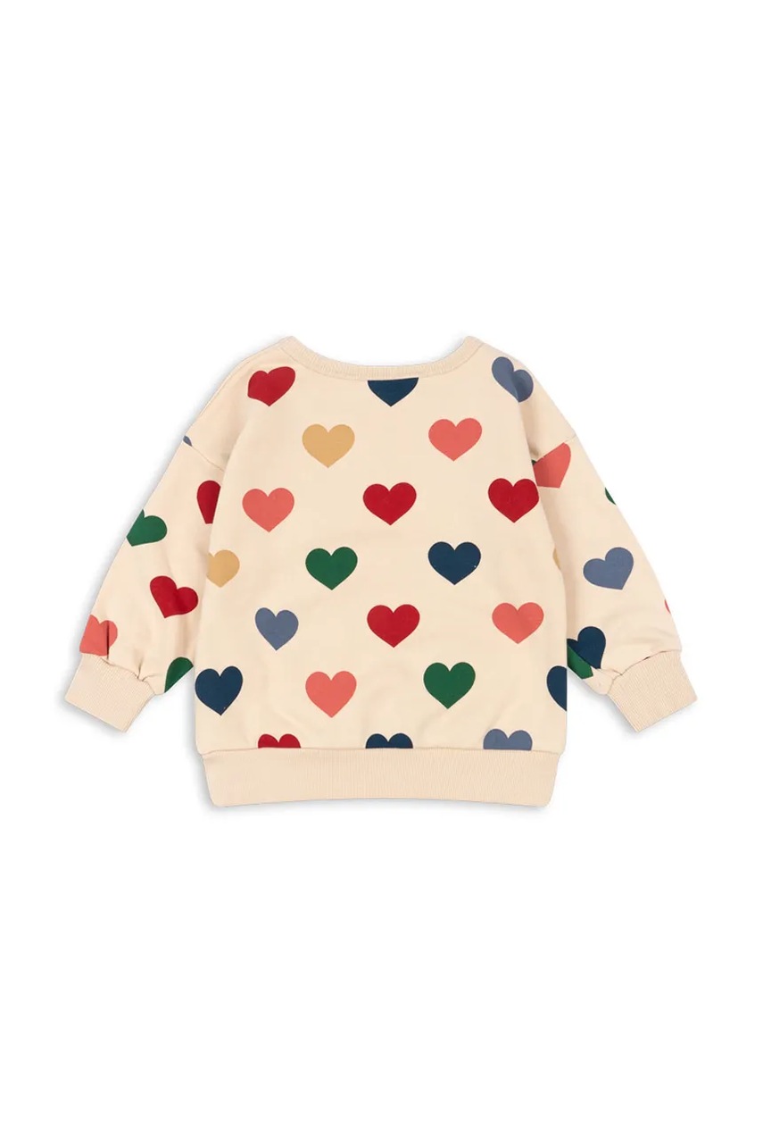 Детская кофта Konges Sløjd LOU SWEAT SHIRT OCS цвет бежевый узор KS102592