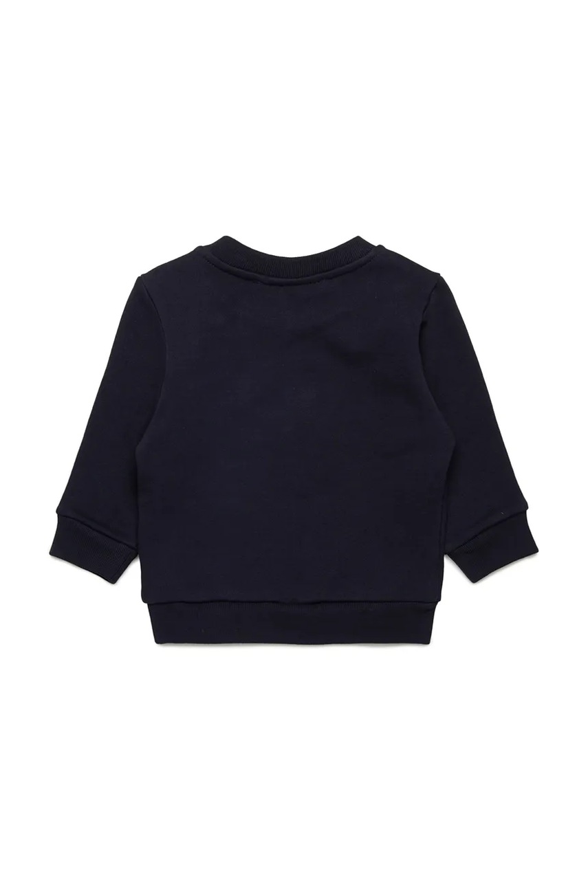Бавовняна кофта для немовлят Marni MS319B SWEAT-SHIRT колір синій з принтом M01437
