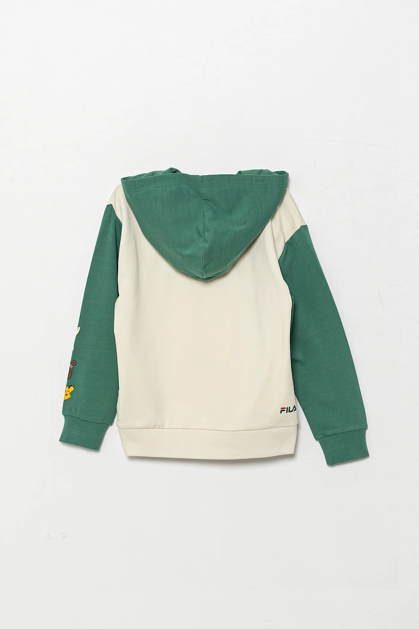 Детская кофта Fila LUBSKO цвет зелёный с капюшоном узор FAK0393 Детская кофта Fila LUBSKO цвет зелёный с капюшоном узор FAK0393