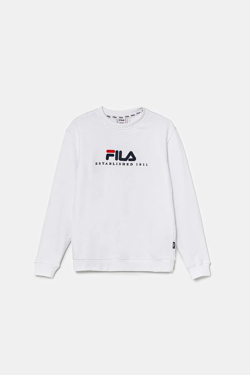 Fila bluza copii LOHBARBEK culoarea alb, cu imprimeu, FAT0627