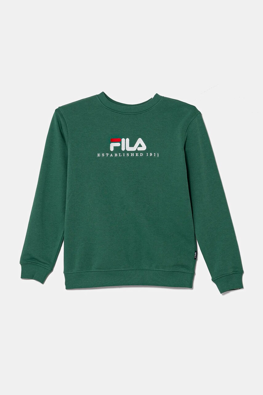 

Детски суичър Fila LOHBARBEK в зелено с апликация FAT0627, Зелен