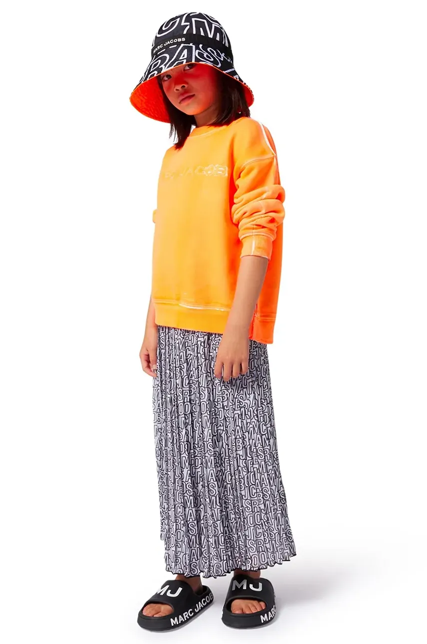 Marc Jacobs hanorac de bumbac pentru copii culoarea portocaliu, W60435