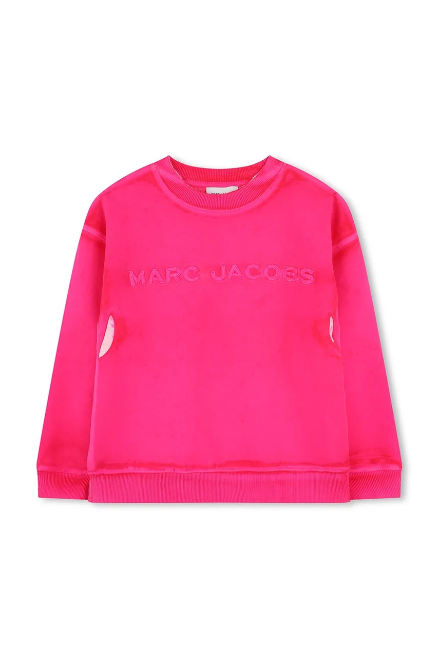 Детская хлопковая кофта Marc Jacobs цвет розовый  W60435