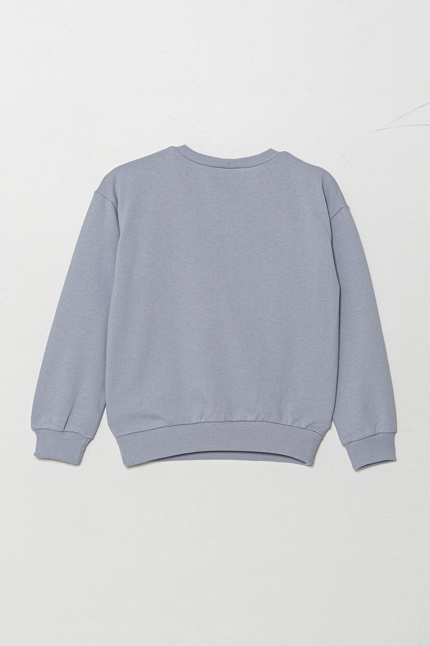 Детская хлопковая кофта United Colors of Benetton цвет фиолетовый с принтом 3UNIC10NF