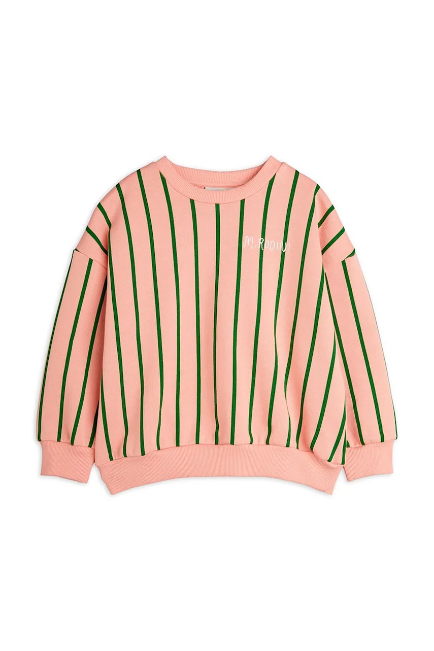 Mini Rodini hanorac de bumbac pentru copii culoarea portocaliu, modelator, 2522014228