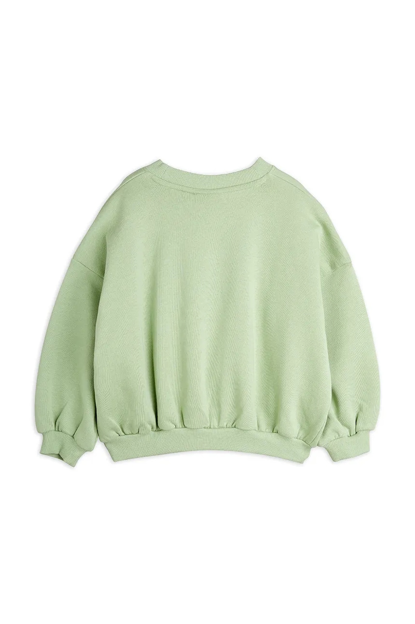 Детская хлопковая кофта Mini Rodini Violin цвет зелёный с принтом 2522016775 Детская хлопковая кофта Mini Rodini Violin цвет зелёный с принтом 2522016775