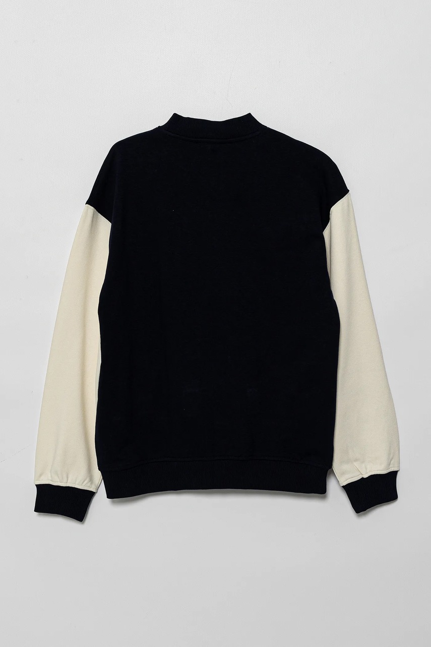 Детская кофта United Colors of Benetton цвет синий с аппликацией 32N4C504V Детская кофта United Colors of Benetton цвет синий с аппликацией 32N4C504V