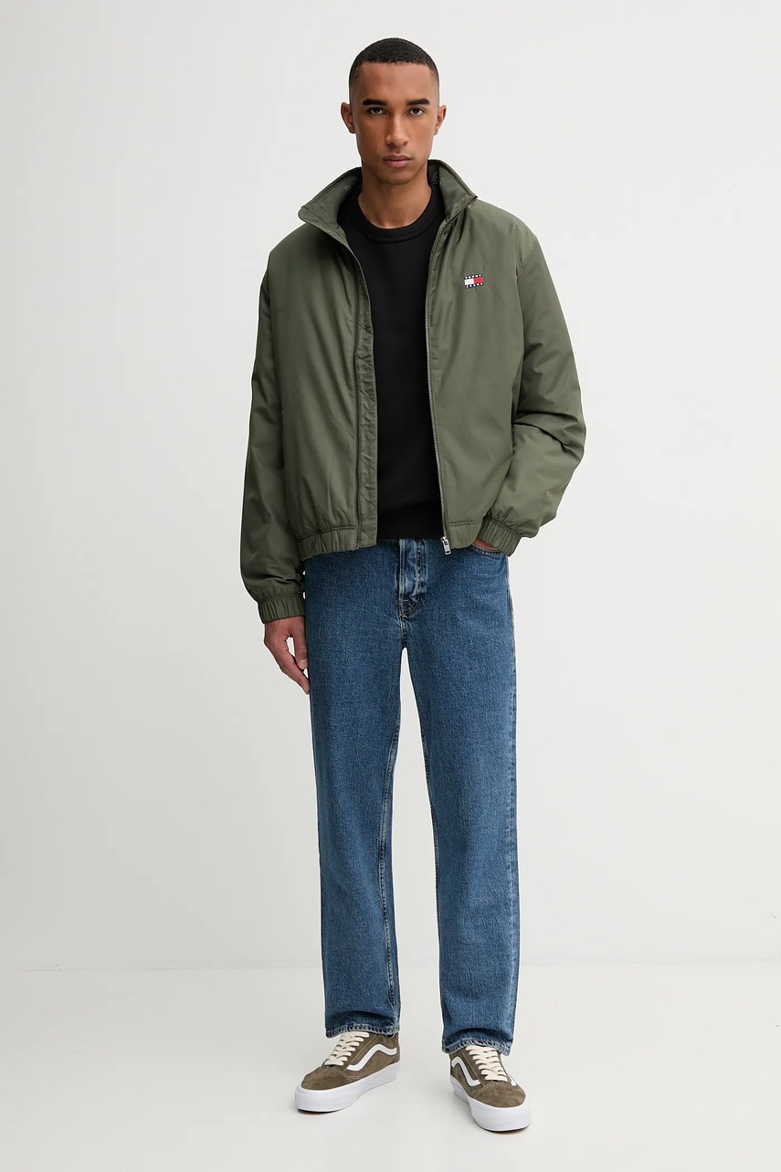 Хлопковая кофта Tommy Jeans цвет чёрный с аппликацией DM0DM20660