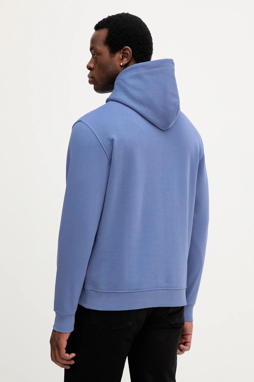 Кофта Tommy Jeans цвет бежевый с капюшоном с принтом DM0DM20746