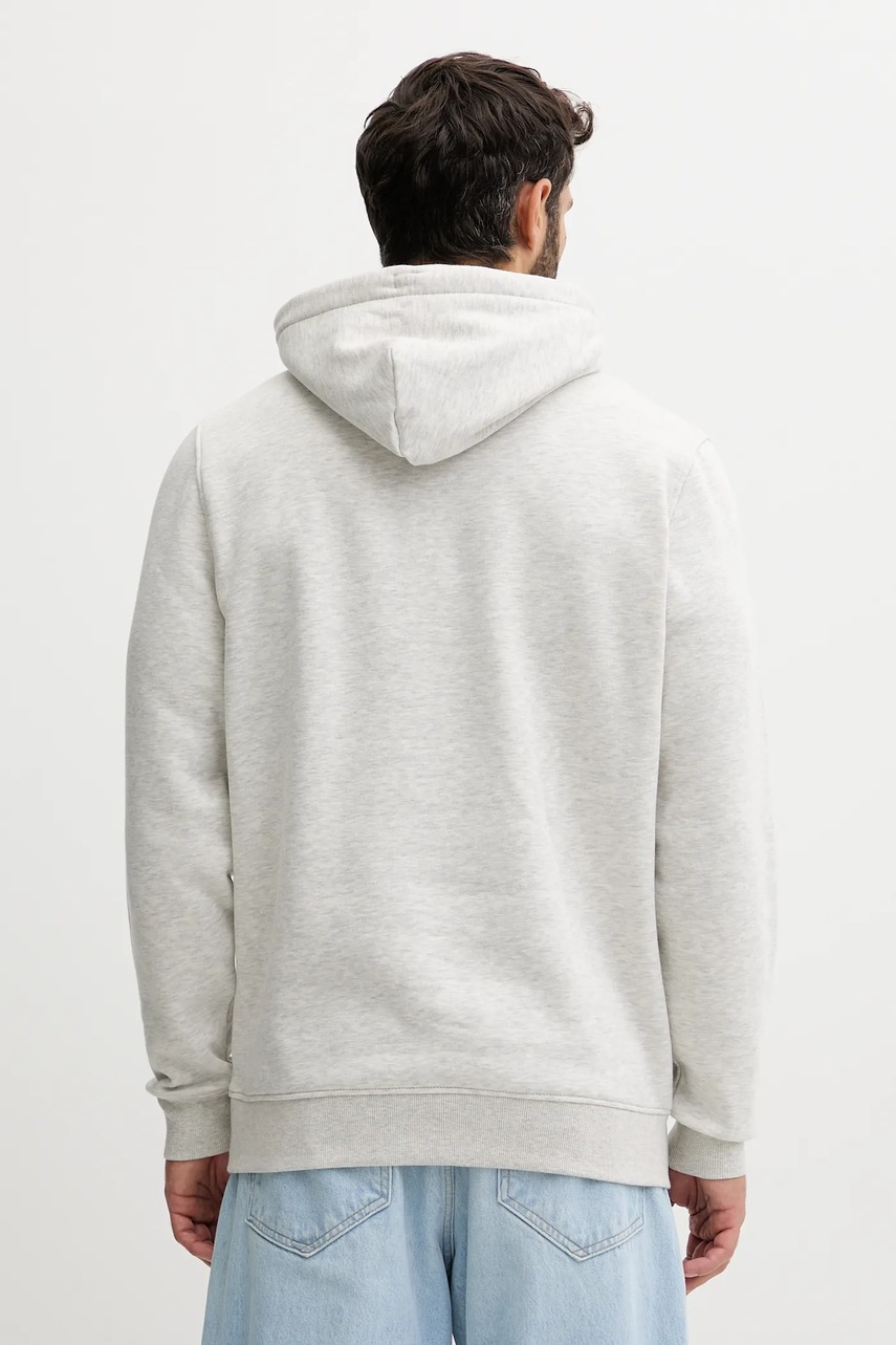 Кофта Tommy Jeans цвет бежевый с капюшоном с принтом DM0DM20746