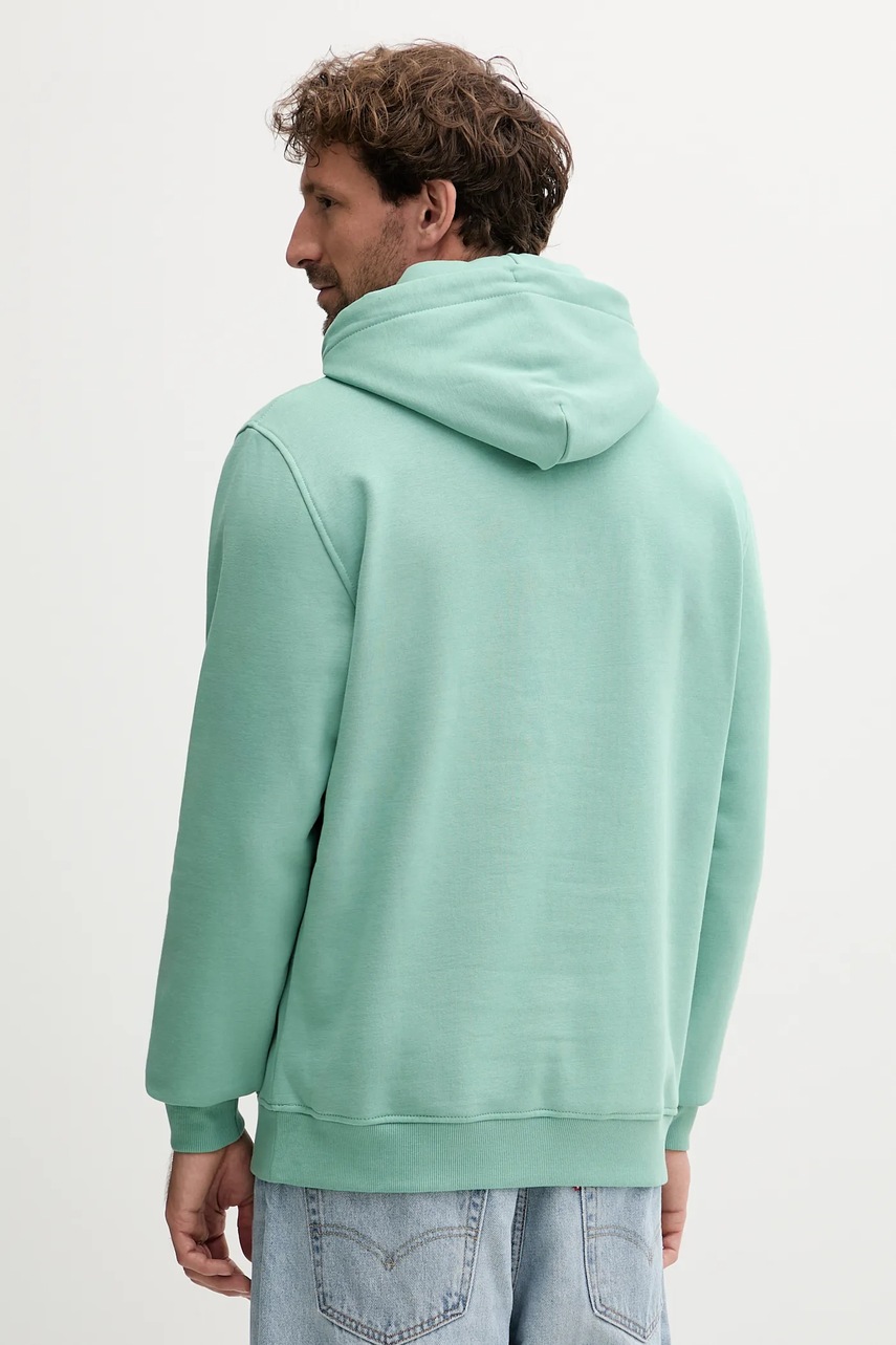 Кофта Tommy Jeans цвет бежевый с капюшоном с принтом DM0DM20746