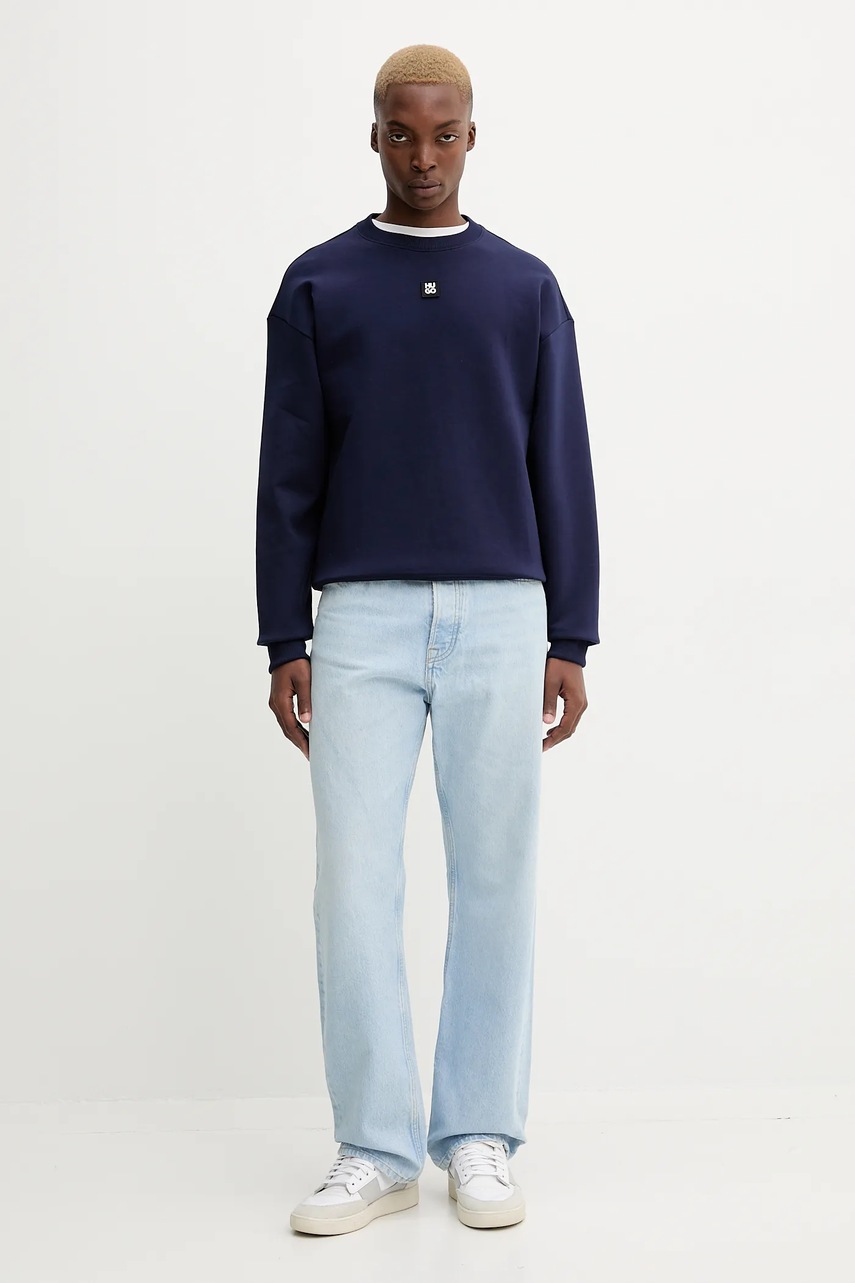 Кофта HUGO цвет чёрный с аппликацией 50533689