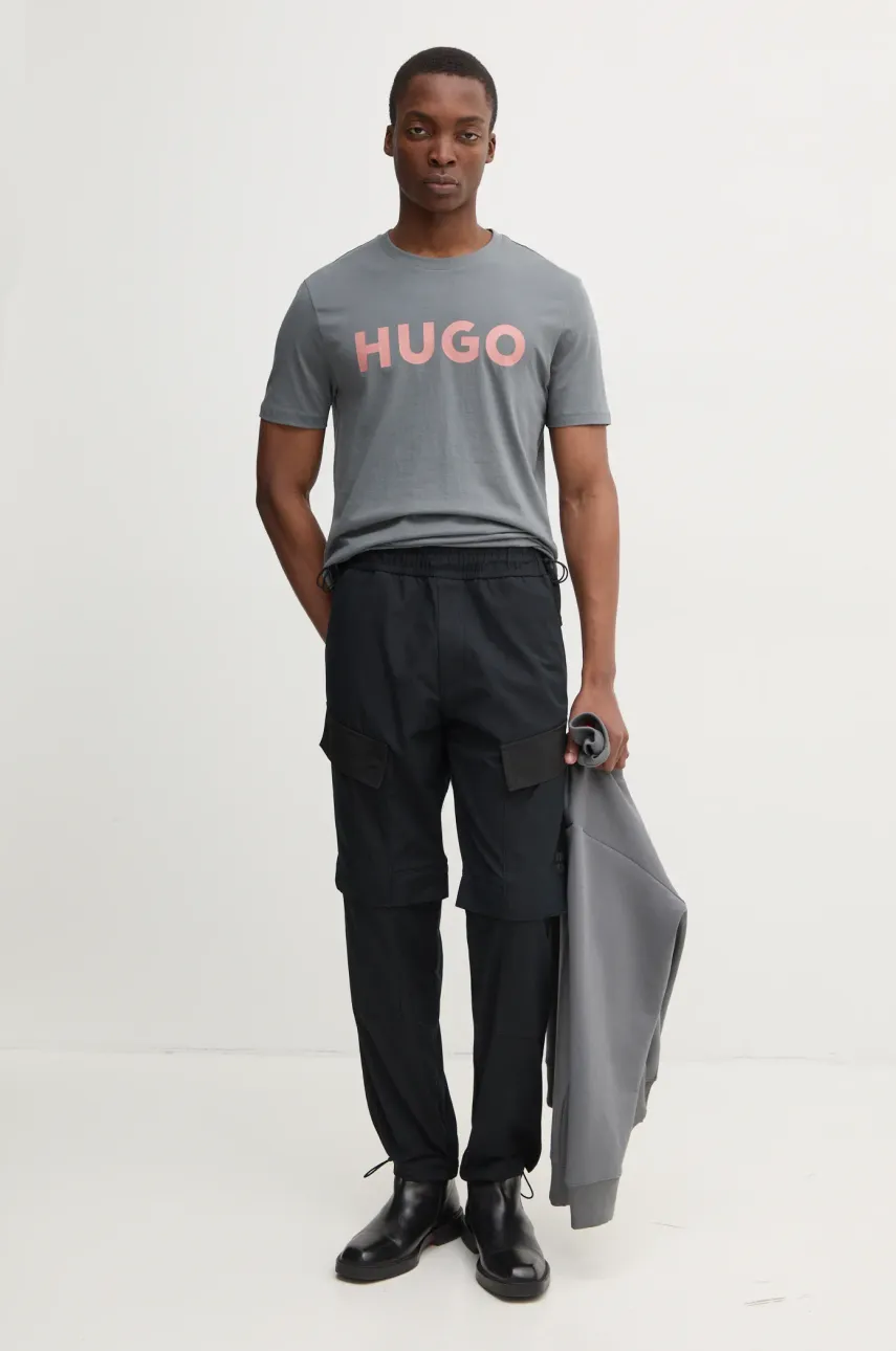 Кофта HUGO мужская цвет серый с аппликацией 50533689 Кофта HUGO мужская цвет серый с аппликацией 50533689