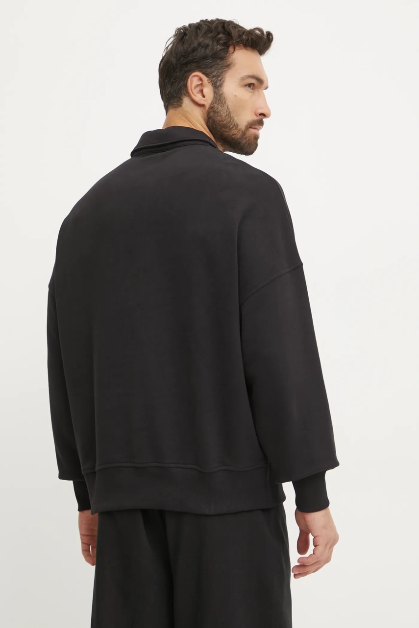 Бавовняна кофта Calvin Klein Jeans чоловіча колір чорний однотонна J30J327037 