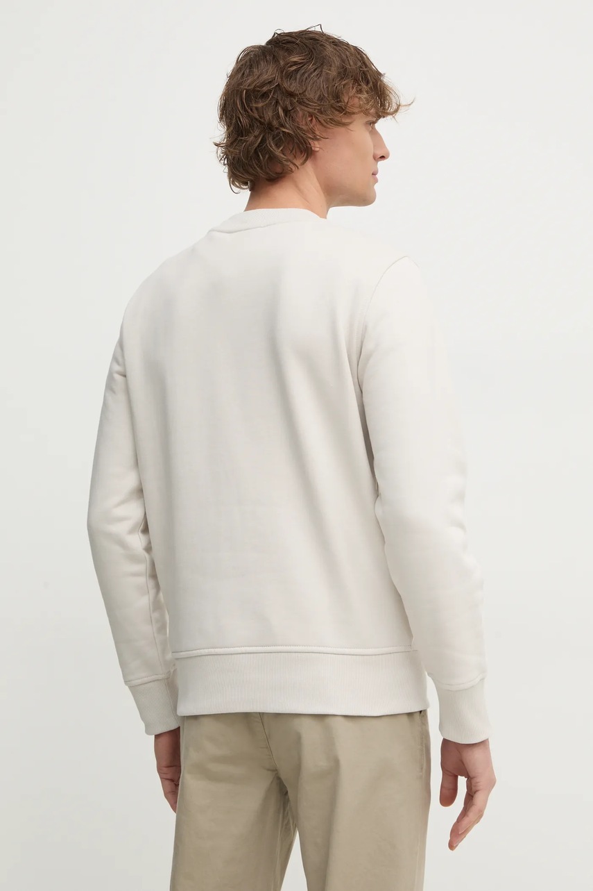 Кофта Calvin Klein Jeans чоловіча колір бежевий з принтом J30J327119 