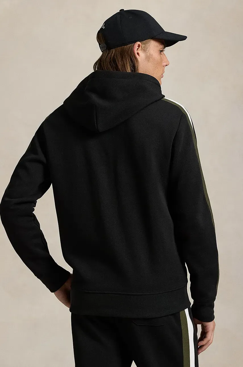 Кофта Polo Ralph Lauren мужская цвет чёрный с капюшоном однотонная 710953165 Кофта Polo Ralph Lauren мужская цвет чёрный с капюшоном однотонная 710953165