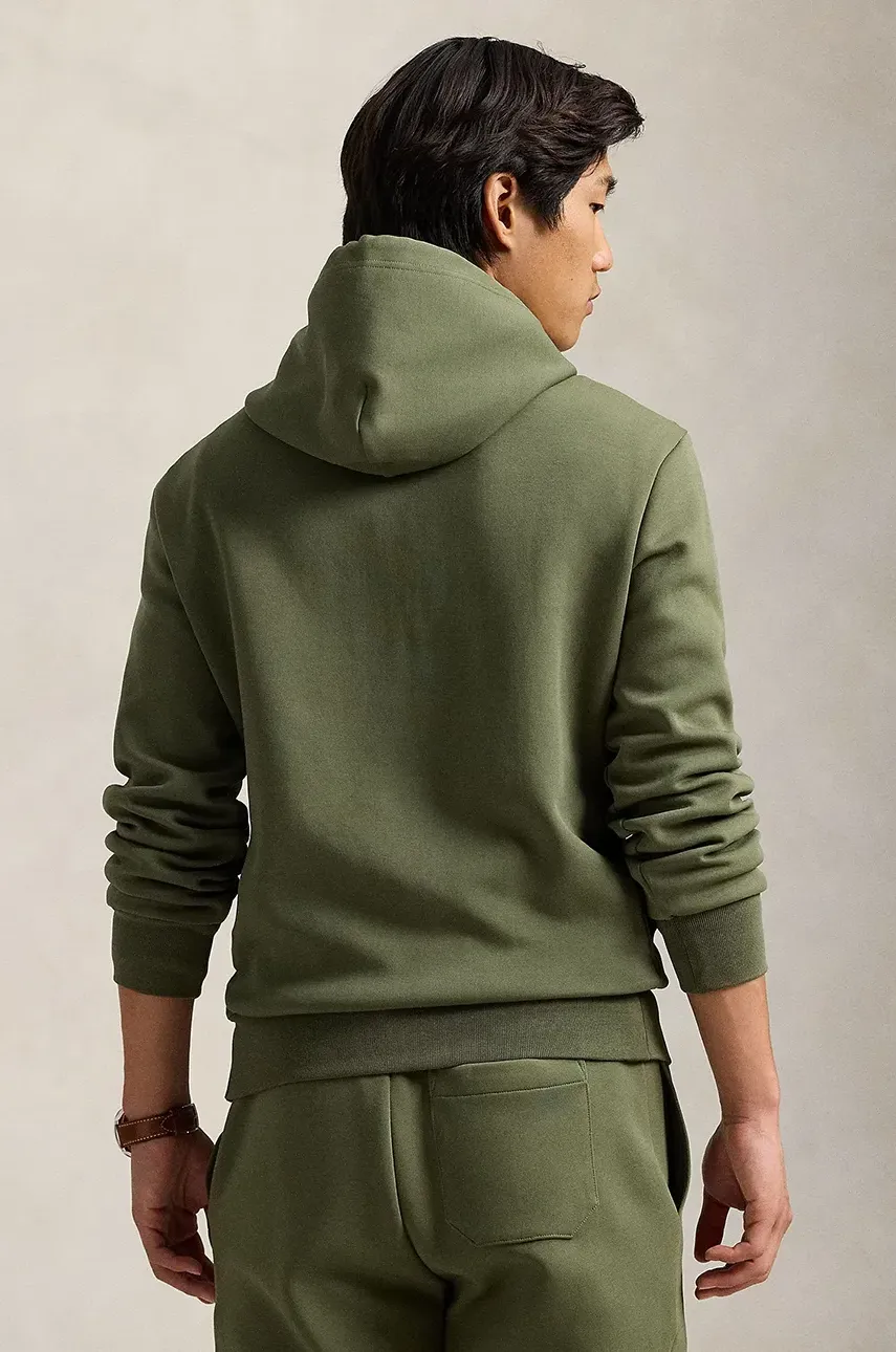 Кофта Polo Ralph Lauren мужская цвет зелёный с капюшоном с аппликацией 710957585 Кофта Polo Ralph Lauren мужская цвет зелёный с капюшоном с аппликацией 710957585