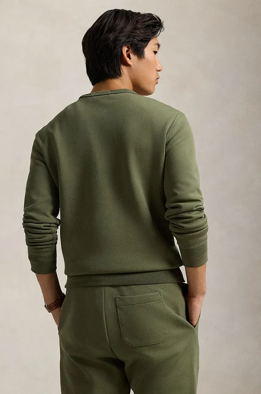 Кофта Polo Ralph Lauren мужская цвет зелёный с аппликацией 710957586 Кофта Polo Ralph Lauren мужская цвет зелёный с аппликацией 710957586