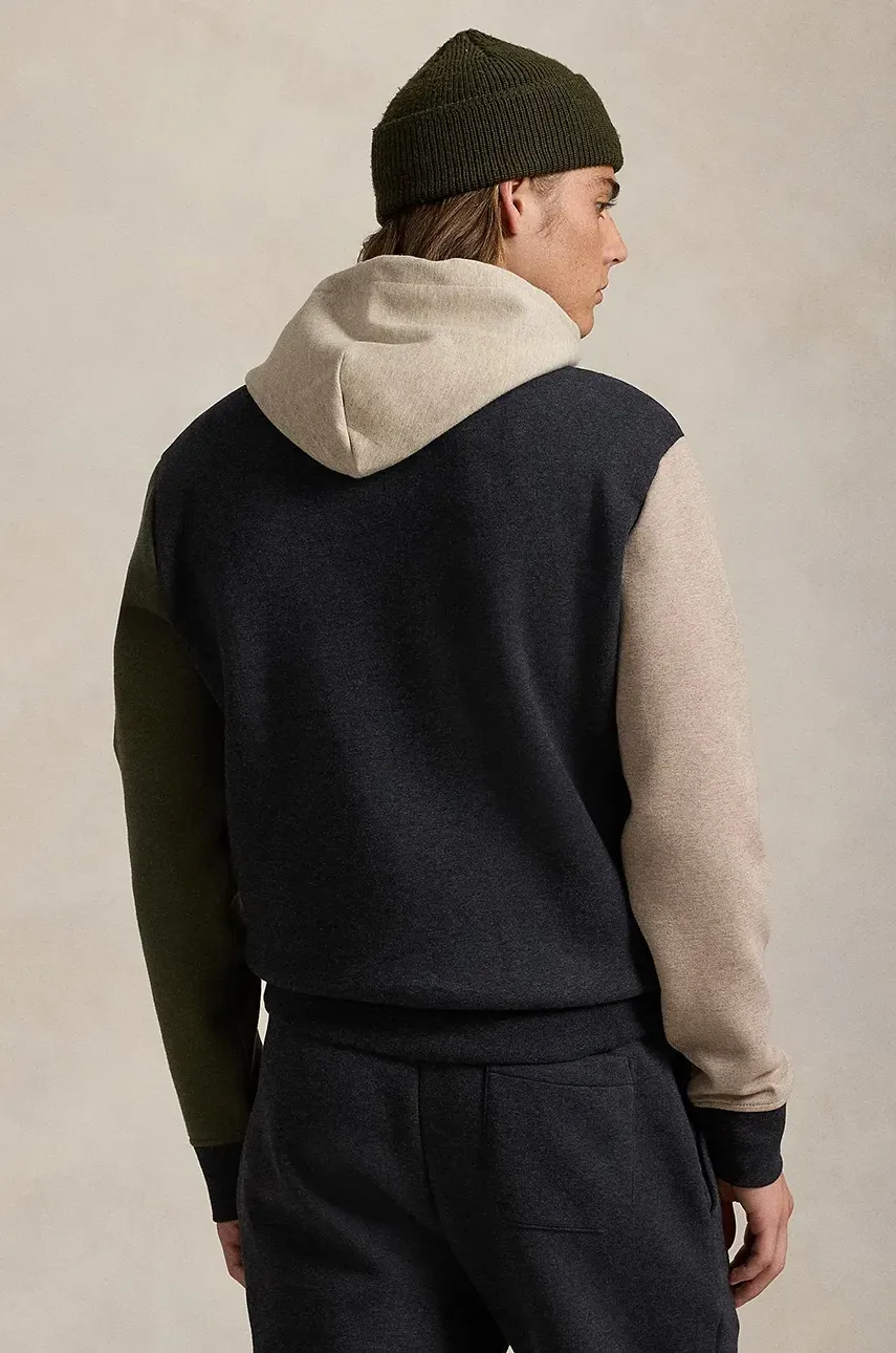 Кофта Polo Ralph Lauren мужская цвет чёрный с капюшоном однотонная 710957592 Кофта Polo Ralph Lauren мужская цвет чёрный с капюшоном однотонная 710957592