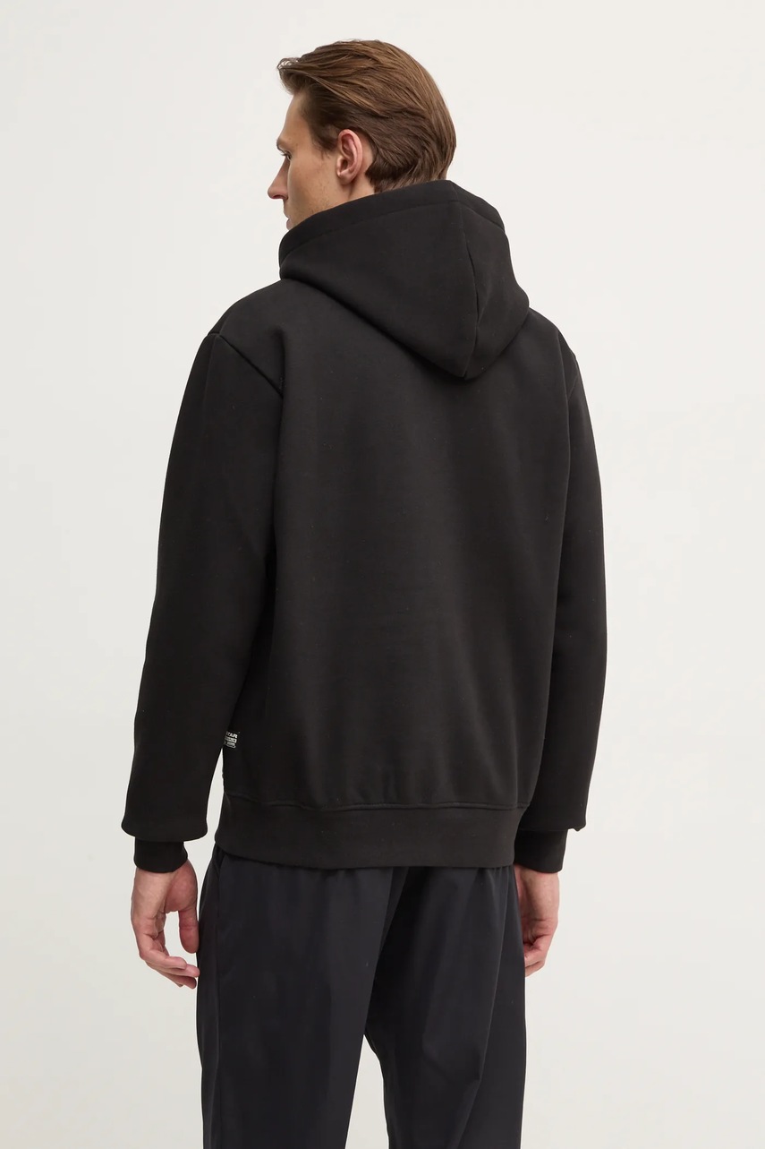 Μπλούζα G-Star χρώμα: μαύρο, με κουκούλα, D26347-D733 φωτογραφία