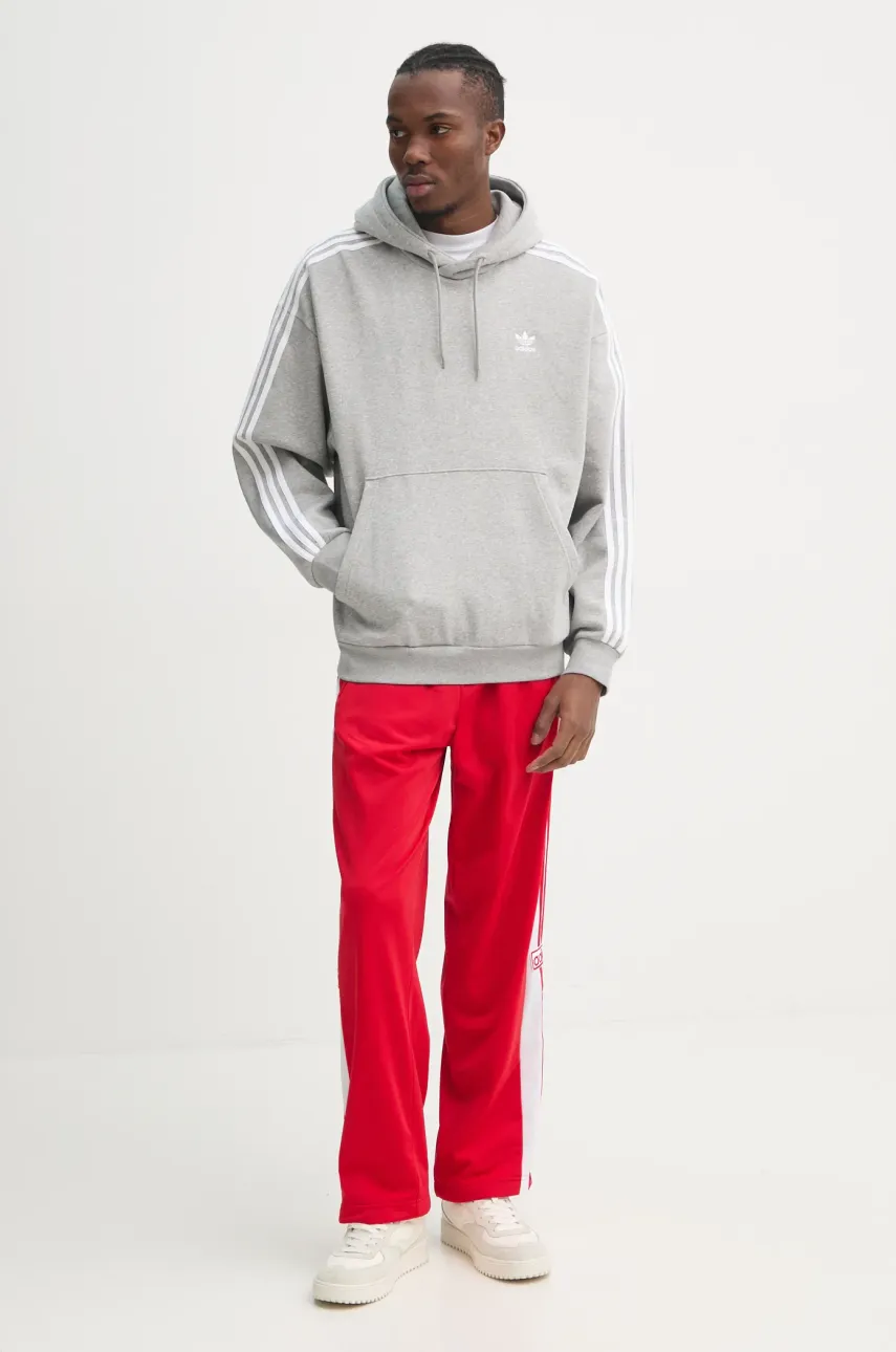 Кофта adidas Originals BAGGY HOODIE мужская цвет серый с капюшоном с аппликацией JP1076 Кофта adidas Originals BAGGY HOODIE мужская цвет серый с капюшоном с аппликацией JP1076