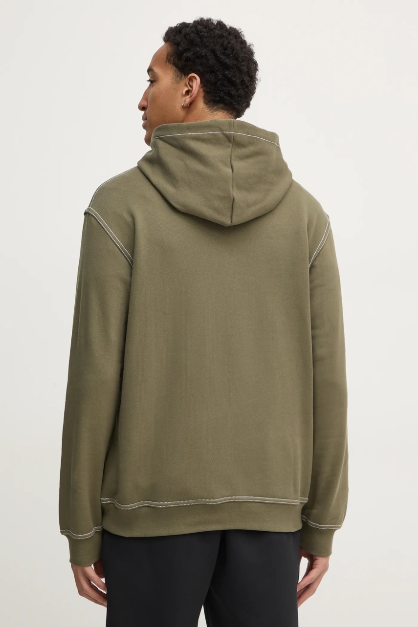 Βαμβακερή μπλούζα adidas Originals Wabash χρώμα: πράσινο, με κουκούλα, JP4482 φωτογραφία