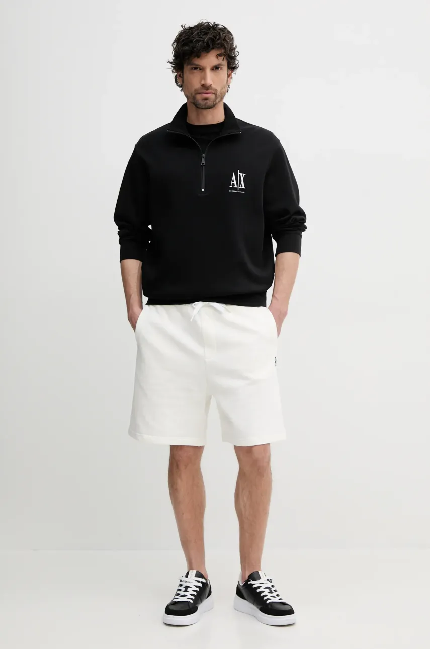Кофта Armani Exchange мужская цвет чёрный с аппликацией XM000370 AF10818 Кофта Armani Exchange мужская цвет чёрный с аппликацией XM000370 AF10818
