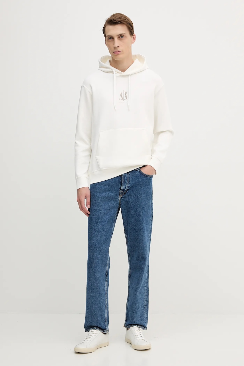 Кофта Armani Exchange цвет чёрный с капюшоном с аппликацией XM000369 AF10818 Кофта Armani Exchange цвет чёрный с капюшоном с аппликацией XM000369 AF10818