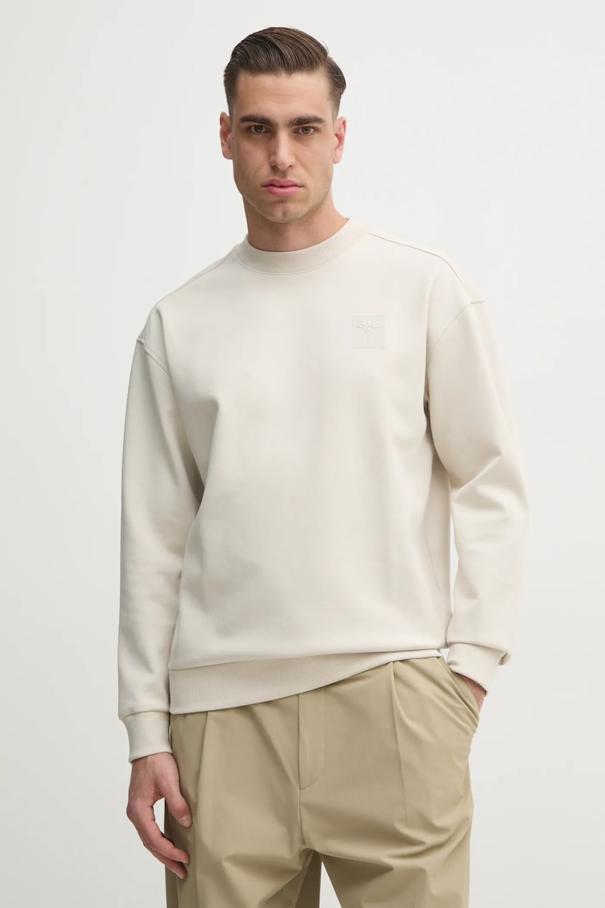 Joop! bluza barbati, culoarea bej, cu imprimeu, 30044702