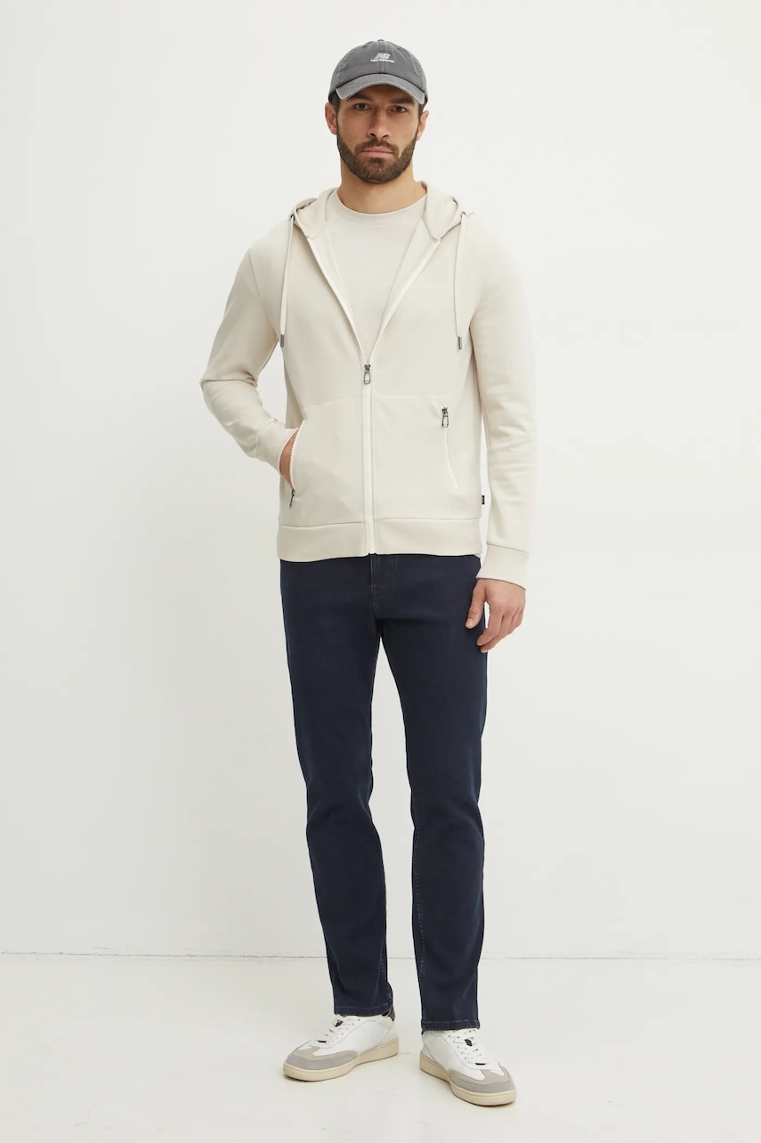 Кофта Joop! мужская цвет бежевый с капюшоном однотонная 30044886 Кофта Joop! мужская цвет бежевый с капюшоном однотонная 30044886