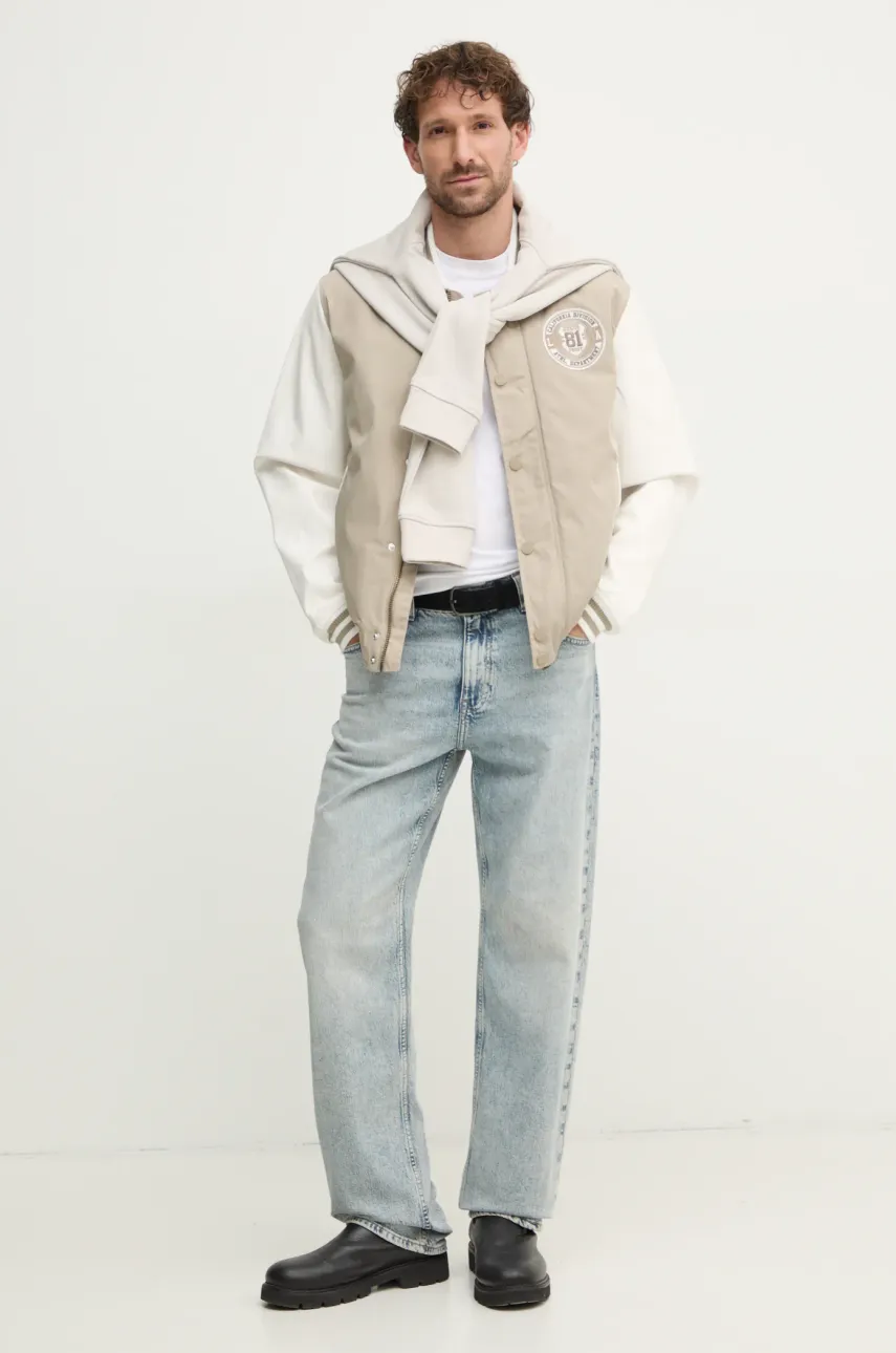 Кофта Guess BEAU мужская цвет бежевый с капюшоном с аппликацией M5RQ36 KCN01 Кофта Guess BEAU мужская цвет бежевый с капюшоном с аппликацией M5RQ36 KCN01