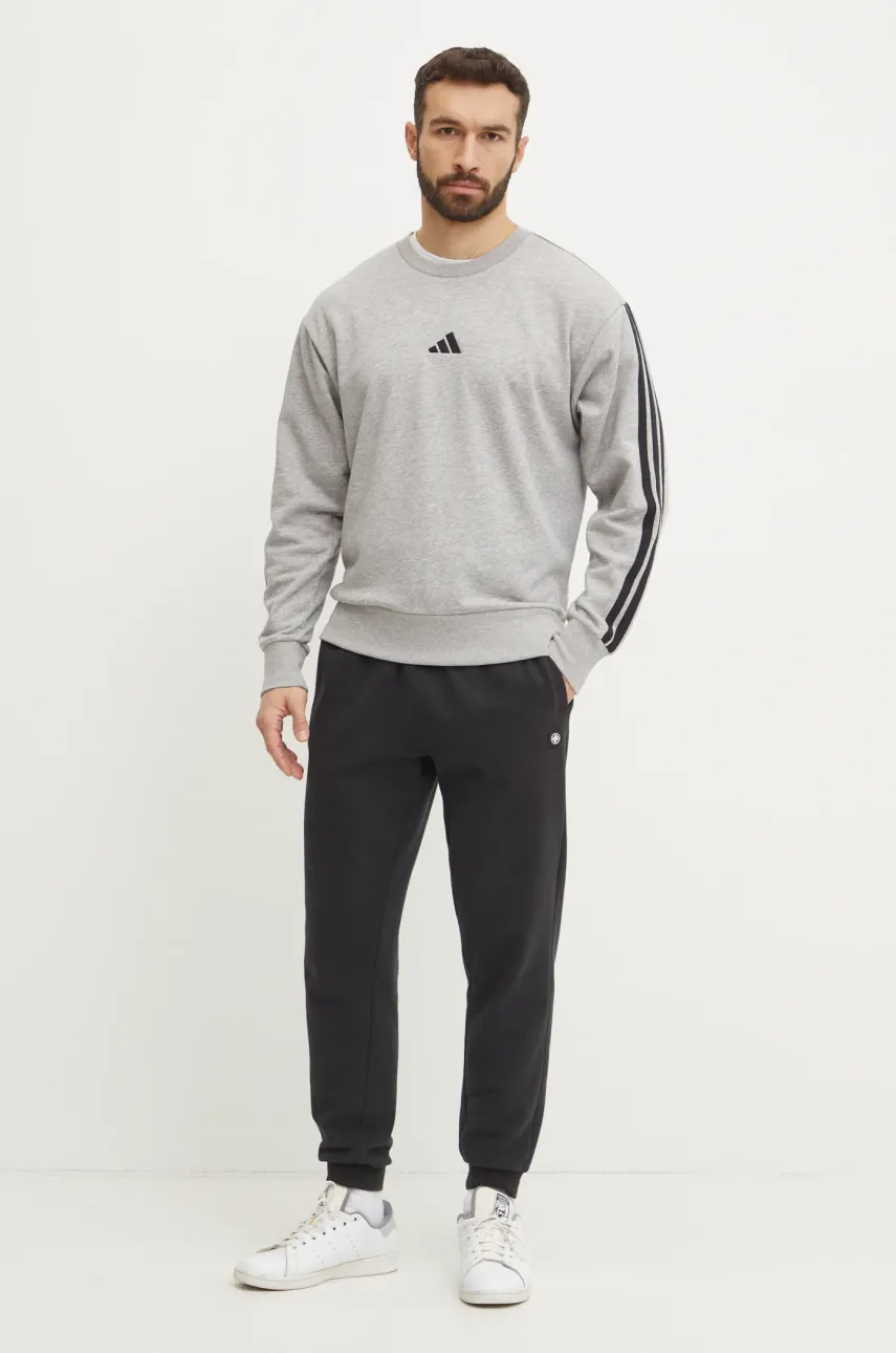 Кофта adidas Essentials мужская цвет серый меланж JE6374 Кофта adidas Essentials мужская цвет серый меланж JE6374